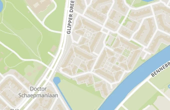 Kaart met de locatie van Glazenwasserij Dillen J A