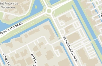 Kaart met de locatie van Gevelreiniging Woerden